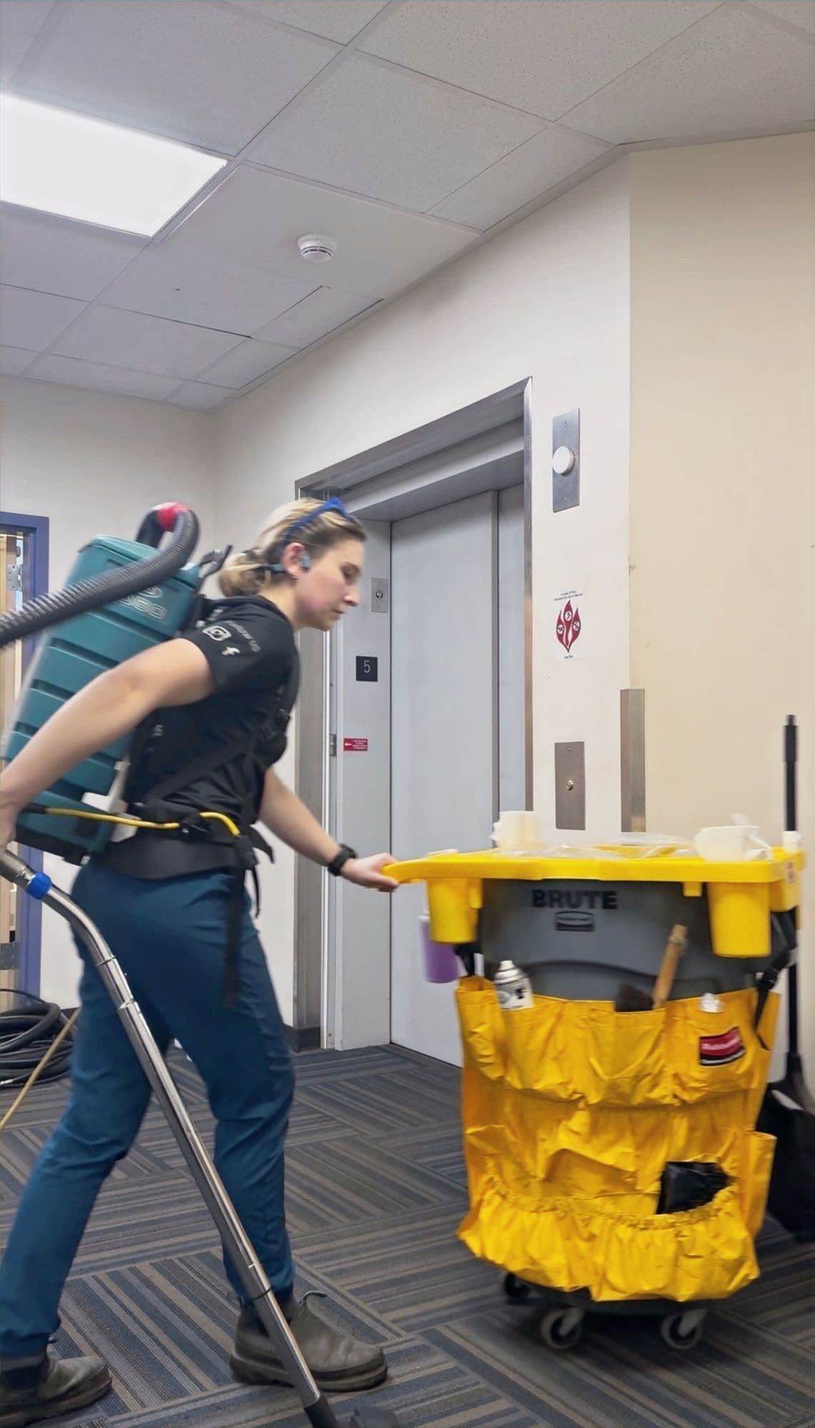 Peak Services janitorial service in a Ketchikan commercial building